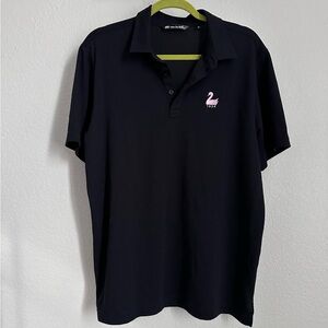 TRAVIS MATHEW | Golf Polo Black with Lakeside Golf Club Logo (SZ L)